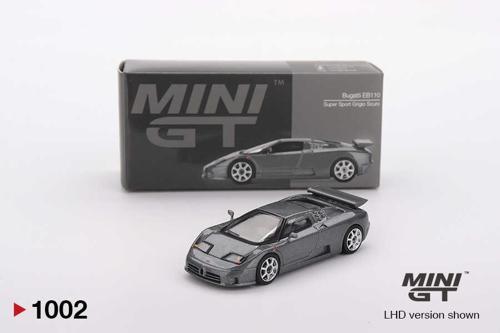 1:64 Bugatti EB110 Super Sport Grigio Scuro Diecast Model Araba
