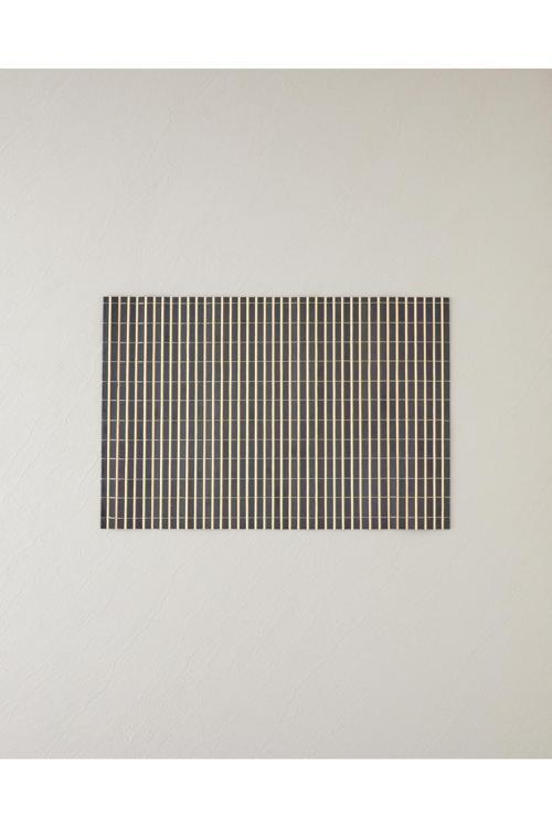 Henna Bambu 4'Lü Amerikan Servis 30X45 Cm Siyah