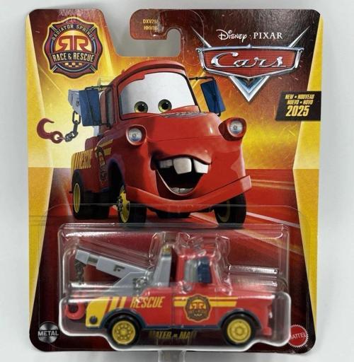 Disney Pixar Cars Race & Rescue Mater Martin Mate Diecast Metal Araba Oyuncak 1:55 Model