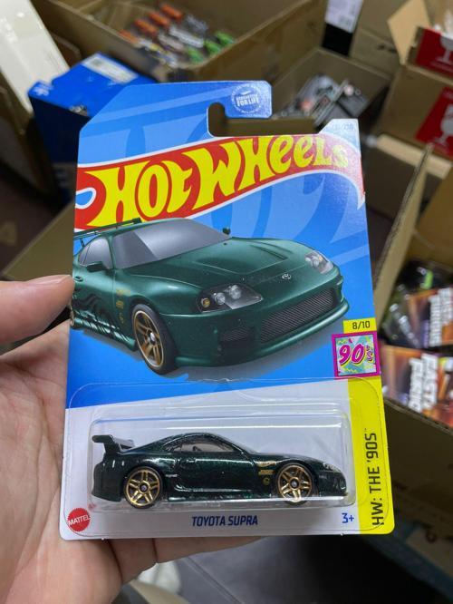 Yeşil Toyota Supra Uzun Kart 1:64 Diecast Model Araba