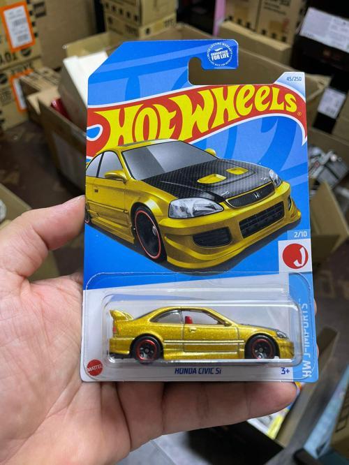 Honda Civic Si Uzun Kart Altın Renk Diecast Model Araba1:64