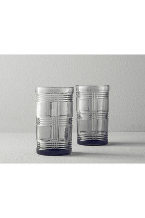 Igor Cam 2'Li Meşrubat Bardağı 410 Ml Antrasit