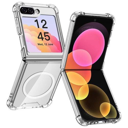 Samsung Galaxy Z Flip 6 Magsafe Özellikli Şeffaf Kılıf