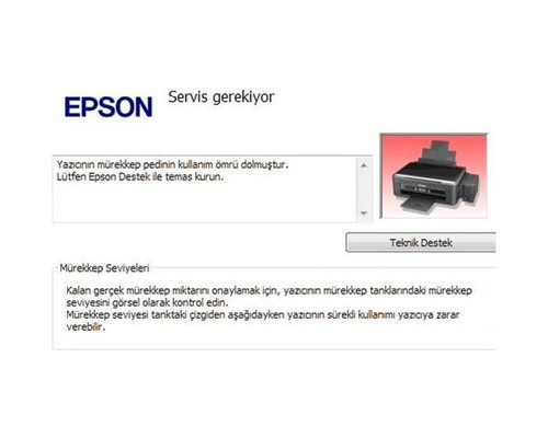 L386 İçin Pad Reset Yazılımı (Waste Ink Pad Hata Çözümü)