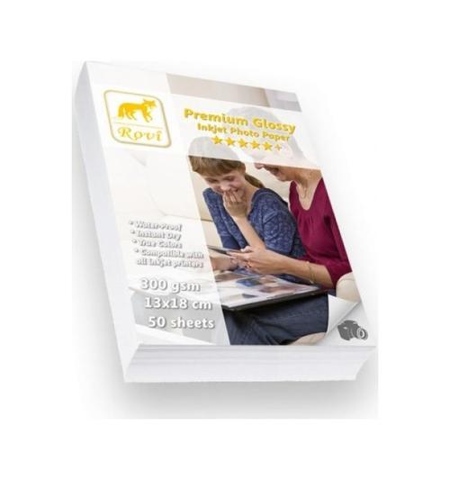 Premium Parlak Fotoğraf Kağıdı 300Gsm 50 Adet 15 X 21