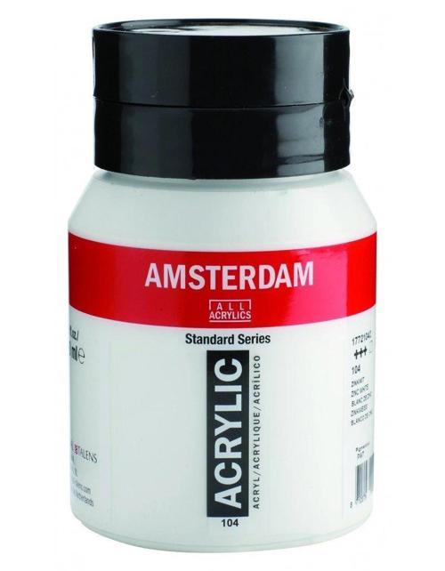 Amsterdam Akrilik Boya 500 ml. 104 Zinc White