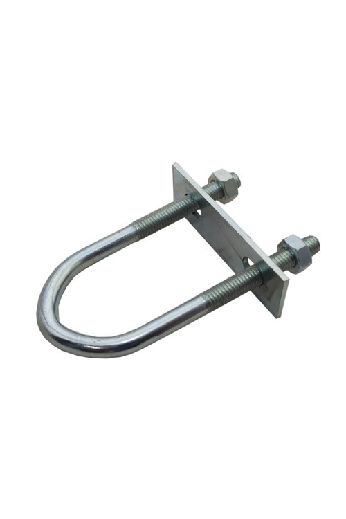 4 Adet U Civata Bağlantı Elemanı M-12 U Montaj Aparatı 16Cm Boru Montaj Duble Büyük Boy