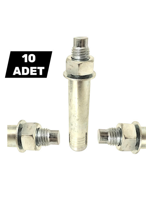 Borulu Çelik Dübel M6X65 Mm 10 Adet