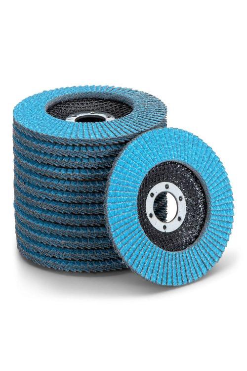 Zirkonyum Avuç İçi Taşlama Flap Disk Zımpara 115 X 22 Mm 40 Kum (10 Adet)