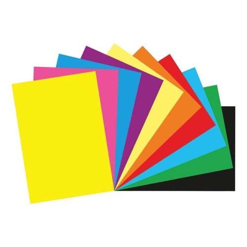 Fon Kartonu 25x35 cm. 10 Renk Karışık