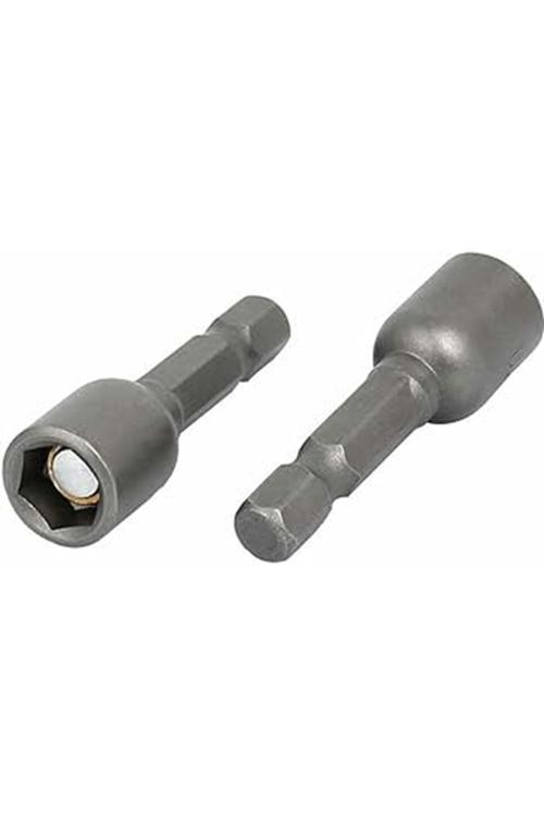 Meşem 8X45Mm Lokma Bits Adaptör - Manyetik Somun Adaptörü 10 Adet