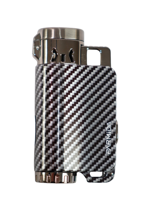 3 Torch Pürmüz Siyah Karbon Desenli Puro Çakmağı