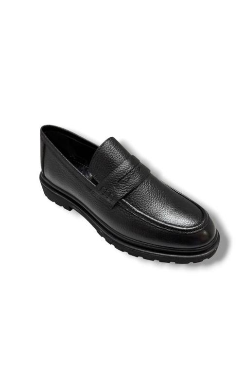 041-26 Hakiki Deri Anatomik Kauçuk Taban Casual Erkek Ayakkabı