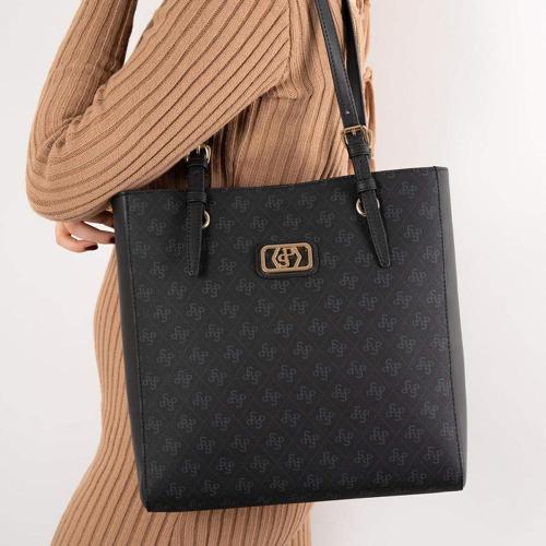 Kadın Omuz Çantası 1096-46253 SILVER POLO BAYAN ÇANTASI M178 SİYAH-MAT SİYAH