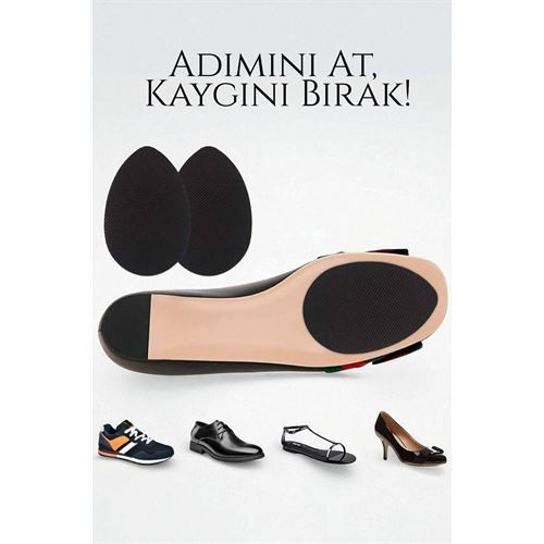Ayakkabı Tabanına Yapışan Kaydırmaz Ped - Düşme Önleyici, Kendinden Yapışkanlı | Topuklu, Kösele ve Spor Uyumlu