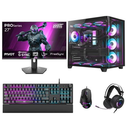 DRx7819 Ryzen 7 5700X 32GB 1TB NVMe 12GB RTX5070 27 İnç 200Hz 1ms Oyuncu Hazır Sistem