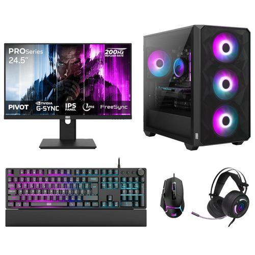 DRx7808 Ryzen 7 5700X 32GB 1TB NVMe 12GB RTX5070 24.5 İnç 200Hz 1ms Oyuncu Hazır Sistem