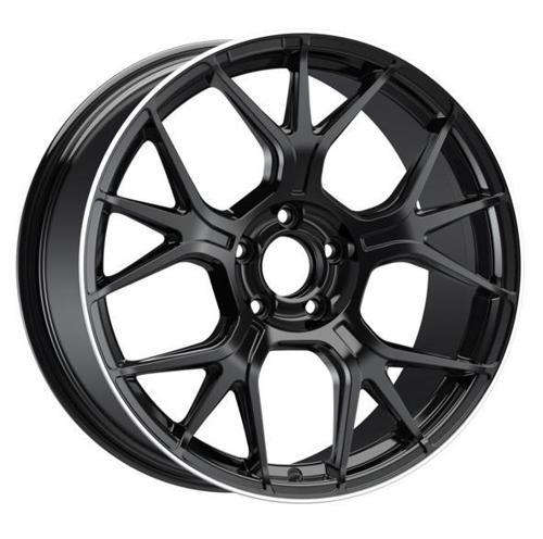 -S1047-11 9.5x19" -5x112 ET48 66.6 Black Lip Diamond Jant (4 Adet)
