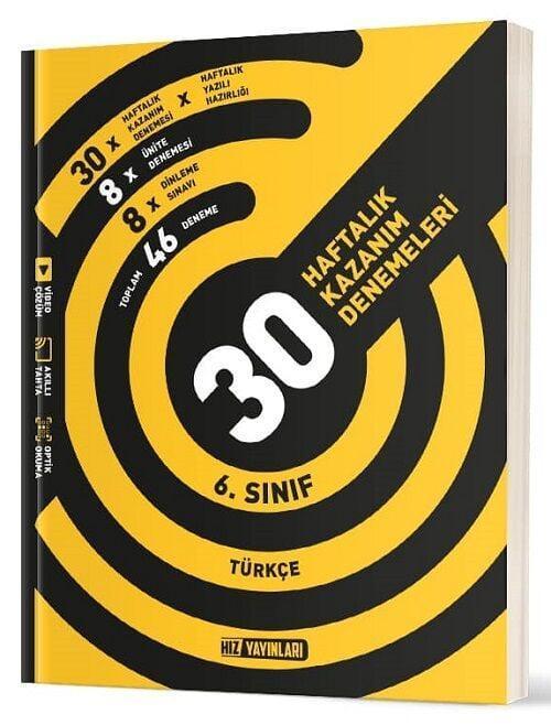 Hız Yayınları 6. Sınıf Türkçe 30 Deneme