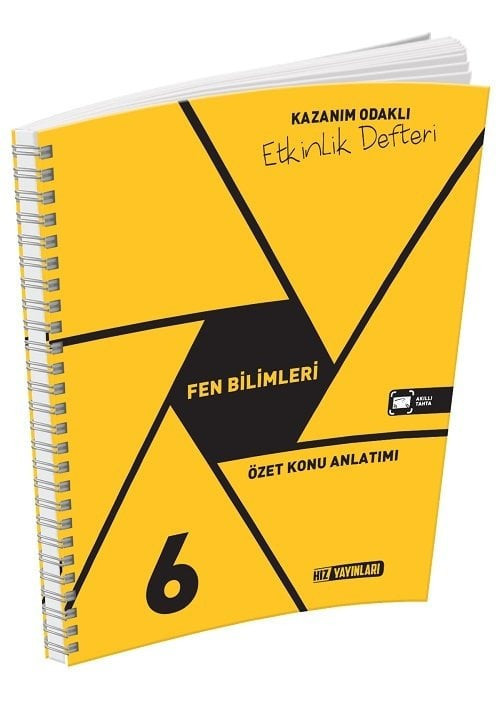 Hız Yayınları 6. Sınıf Fen Bilimleri Kazanım Odaklı Etkinlik Defteri