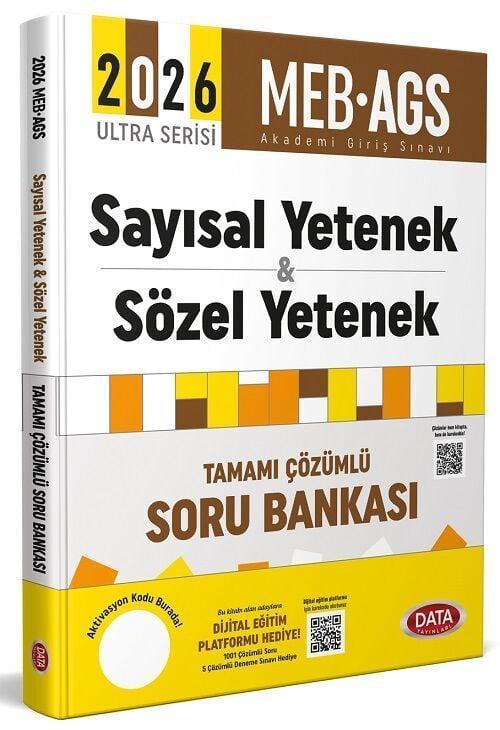 Data 2026 MEB AGS Sayısal-Sözel Yetenek Soru Bankası Çözümlü Ultra Serisi Data Yayınları
