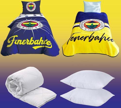 Fenerbahçe Lisanslı 6 Parça Uyku Seti Yastık Hediyeli