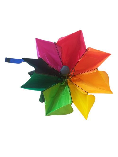 Rüzgara Dayanıklı Gökkuşağı Bayan Şemsiyesi 8 Tel Manuel