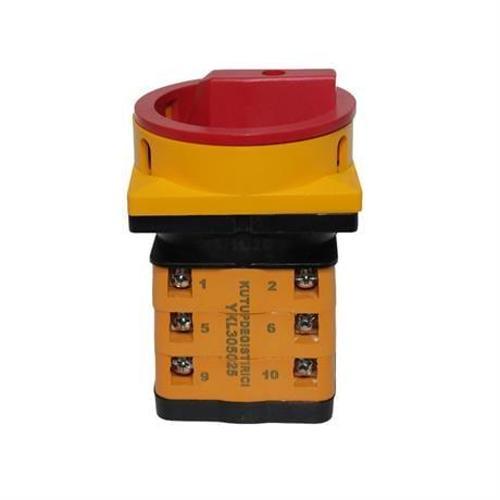 3x25A 1-0-2 Kutup Değiştirici Kilitli Pako Şalter