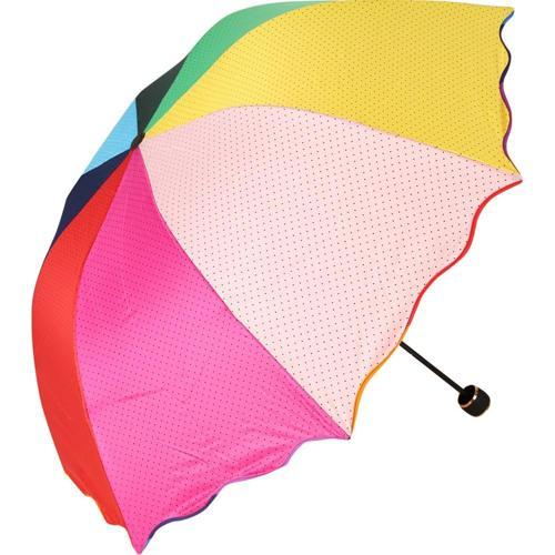 Marlux  Gökkusağı Renkli Puantiyeli Rüzgâra Dayanıklı Şemsiye
