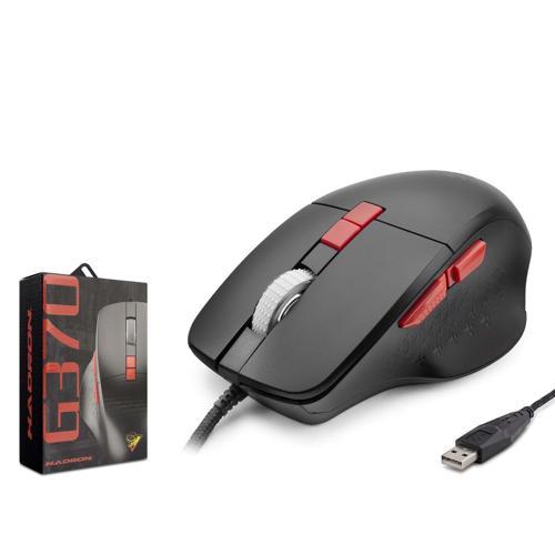 G370 3600dpi RGB Ledli 1.50mt USB Kablolu Oyuncu Mouse - Siyah