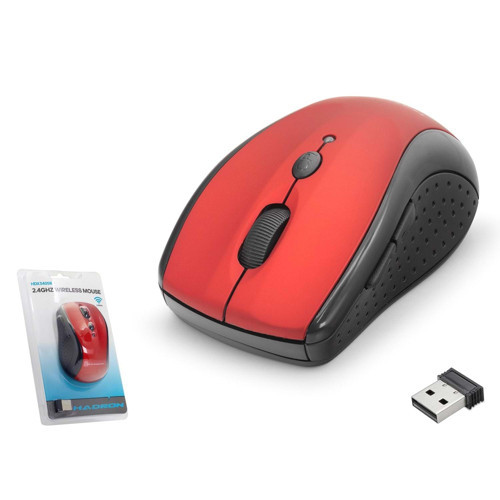 HDX3405 1600dpi 2.4Ghz USB Kablosuz Mouse - Kırmızı-Siyah