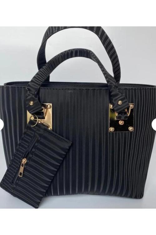 Kadın SİYAH Günlük Düğünlük Anne Çanta Cüzdanlı Büyük Boy El Ve Omuz Çantası OT00077