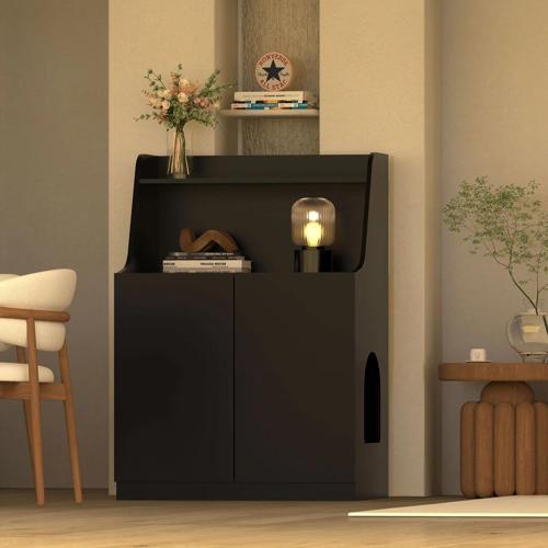 Petlebi Kedi Tuvalet Dolabı – Çok Amaçlı Kedi Mobilyası Siyah