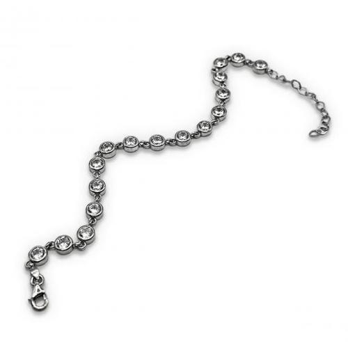 Gümüş Zirkon Taşlı Tohum Bileklik