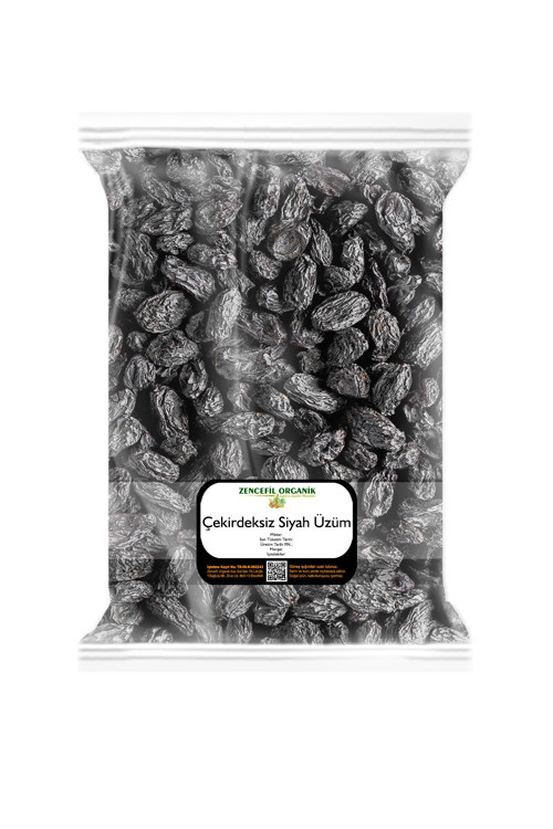 Çekirdeksiz Siyah Üzüm 1 Kg Siyah Üzüm Çekirdeksiz Özbek Üzümü