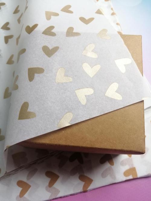 Kalpli Gold Desenli Pelur Kağıdı 50x70 cm 10 adet-PK103