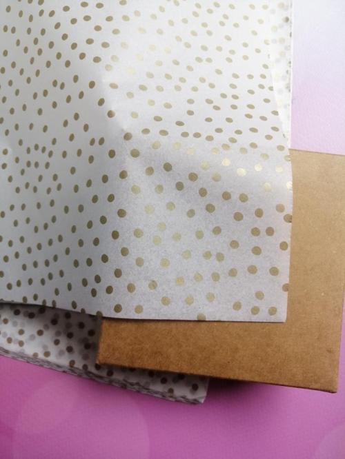 Benekli Gold Desen Pelur Kağıdı 50x70 cm 10 adet-PK100