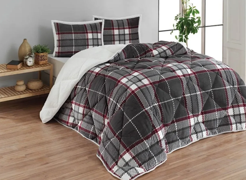 Comforter Çift Kişilik Yorgan Seti - Anna Gri
