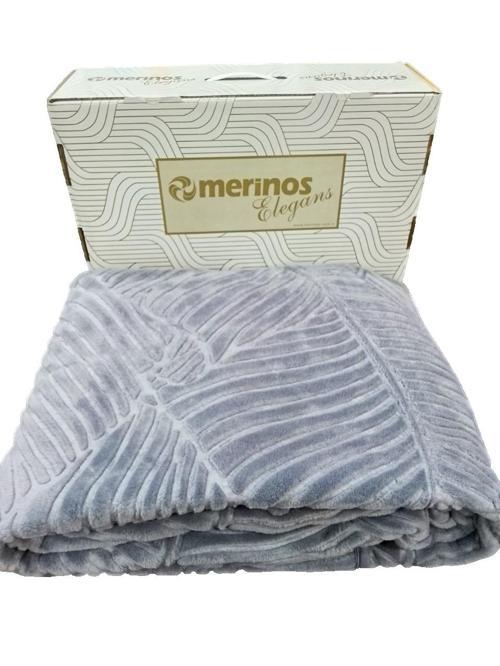 ELEGANCE EMBOSS TEK KİŞİLİK BATTANİYE GRİ FÜME