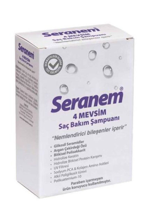 Nemlendirici Bakım Şampuanı 300 Ml Anti-Aging 4 Mevsim Argan Çekirdeği Ekstraktı Keratin Içerir