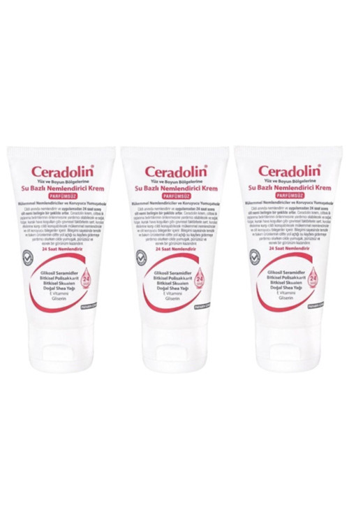 Parfümsüz Su Bazlı Nemlendirici Krem 50Ml X3 Adet