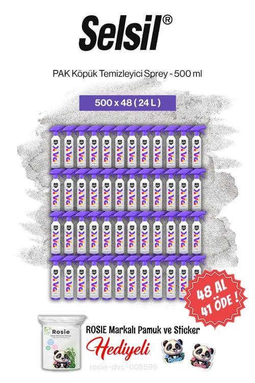 PAK 500 ml, 48 AL 41 ÖDE Köpük Temizleyici Sprey ve rosie pamuk