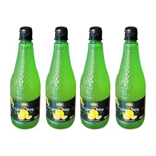 %100 Limon Suyu 750 ml x 4 Adet