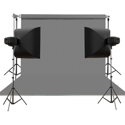 270X580CM GRİ TAŞINABİLİR KUMAŞ FON PERDESİ