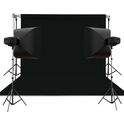 270X580CM SİYAH TAŞINABİLİR KUMAŞ FON PERDESİ