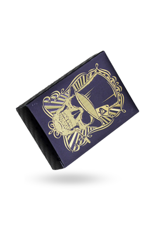 Büro Ev Ofis Yetişkin Oyunu için Golden Korku Motifli Siyah İskambil Kartı Seti