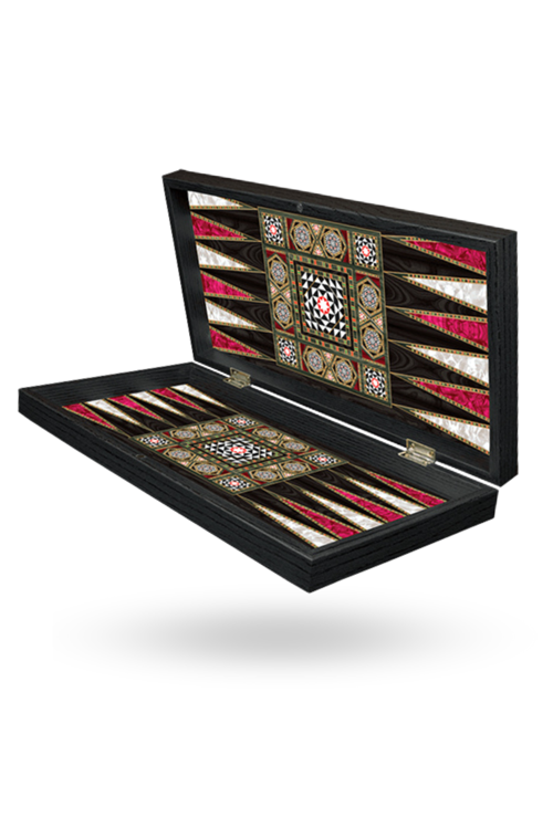 Büro Ev Ofis Hediyesi için Sedef İşlemeli Klasik Tavla