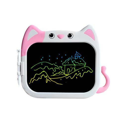 HP66 Pilli Figürlü LCD Ekran Elektronik Yazı Tahtası 10 İnç Pembe