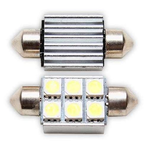 Sofit LED Ampul 6 LED Beyaz 12V 34Mm Can Bus 2 Adet