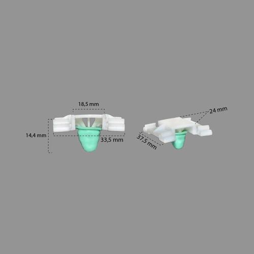 Çıta Klipsi Kısa Pimli 1H0853585 VW Golf 3 10 Adet